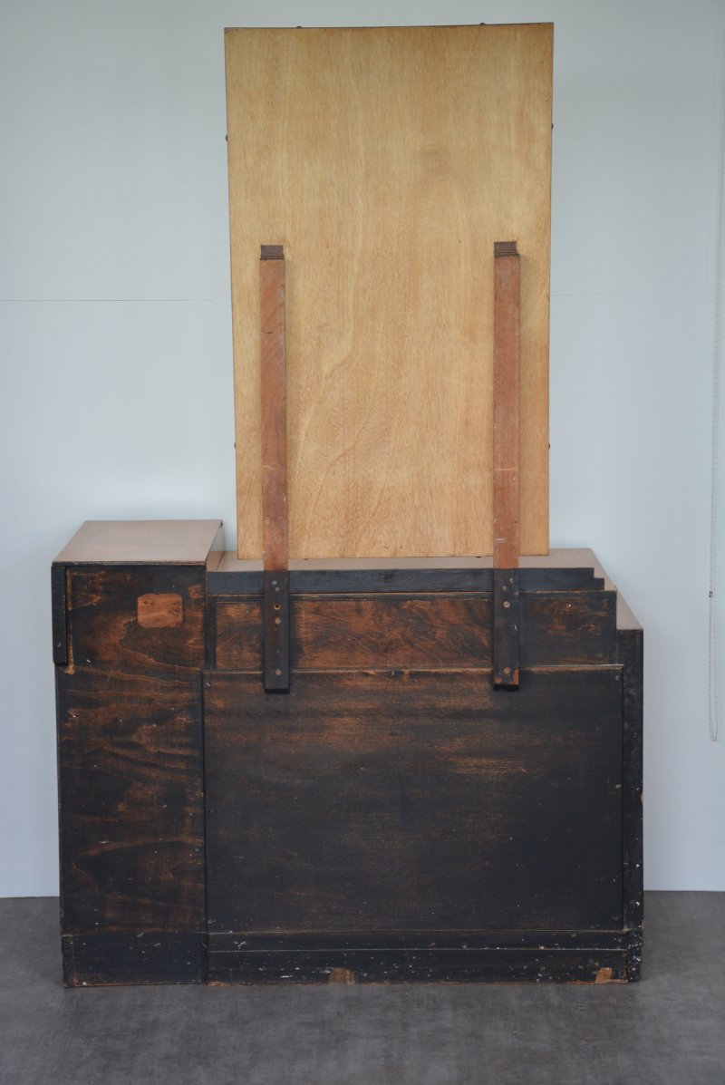 Stylish Art Deco Dressing Table Asymmetrical Vanity Table - Image 19