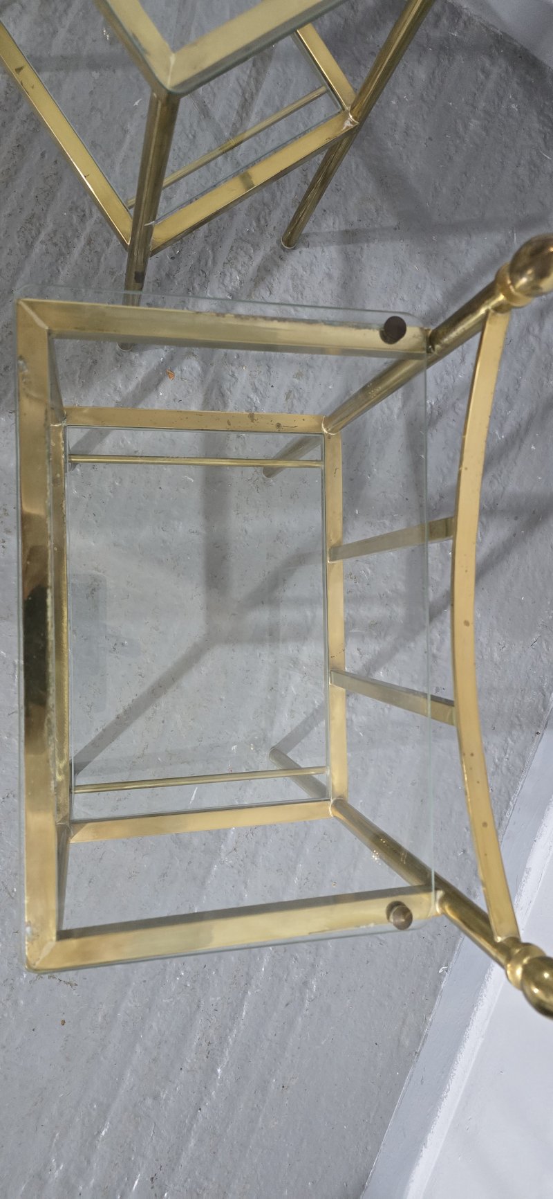 Pair of Brass & Glass Lamp Tables - Image 9