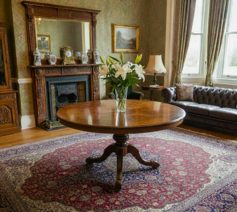 Gillows Burr Walnut Centre Table - Image 2