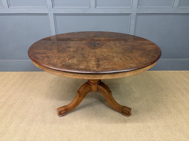 Gillows Burr Walnut Centre Table - Image 18