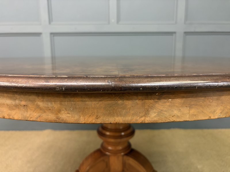 Gillows Burr Walnut Centre Table - Image 9