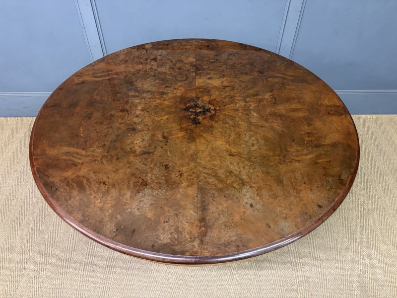 Gillows Burr Walnut Centre Table - Image 16