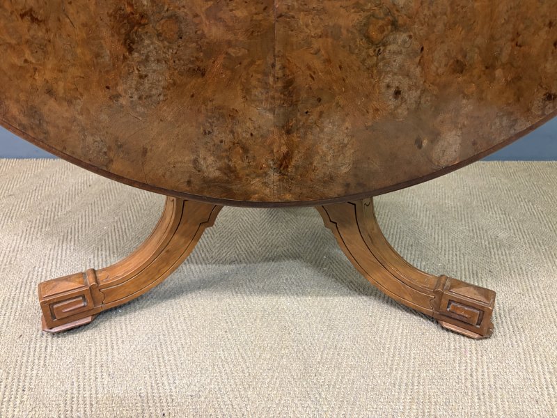 Gillows Burr Walnut Centre Table - Image 15