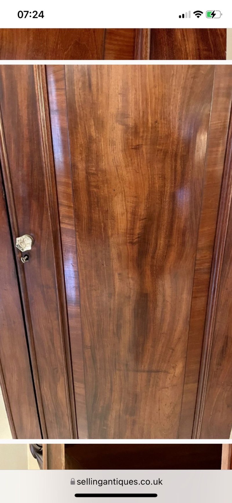 Antique Georgian Mahogany Chest on Chest / Tall Chest of Drawers - Image 7