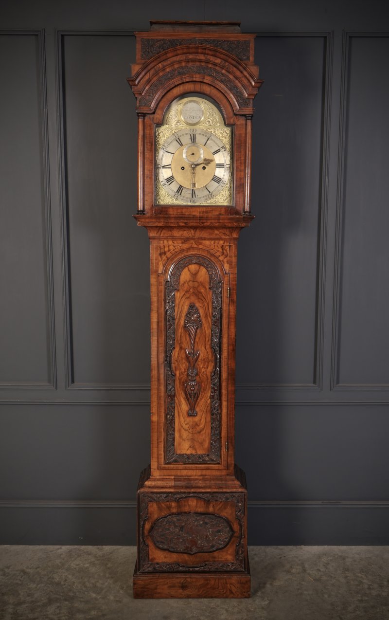 18Th Century Walnut Grandfather Clock