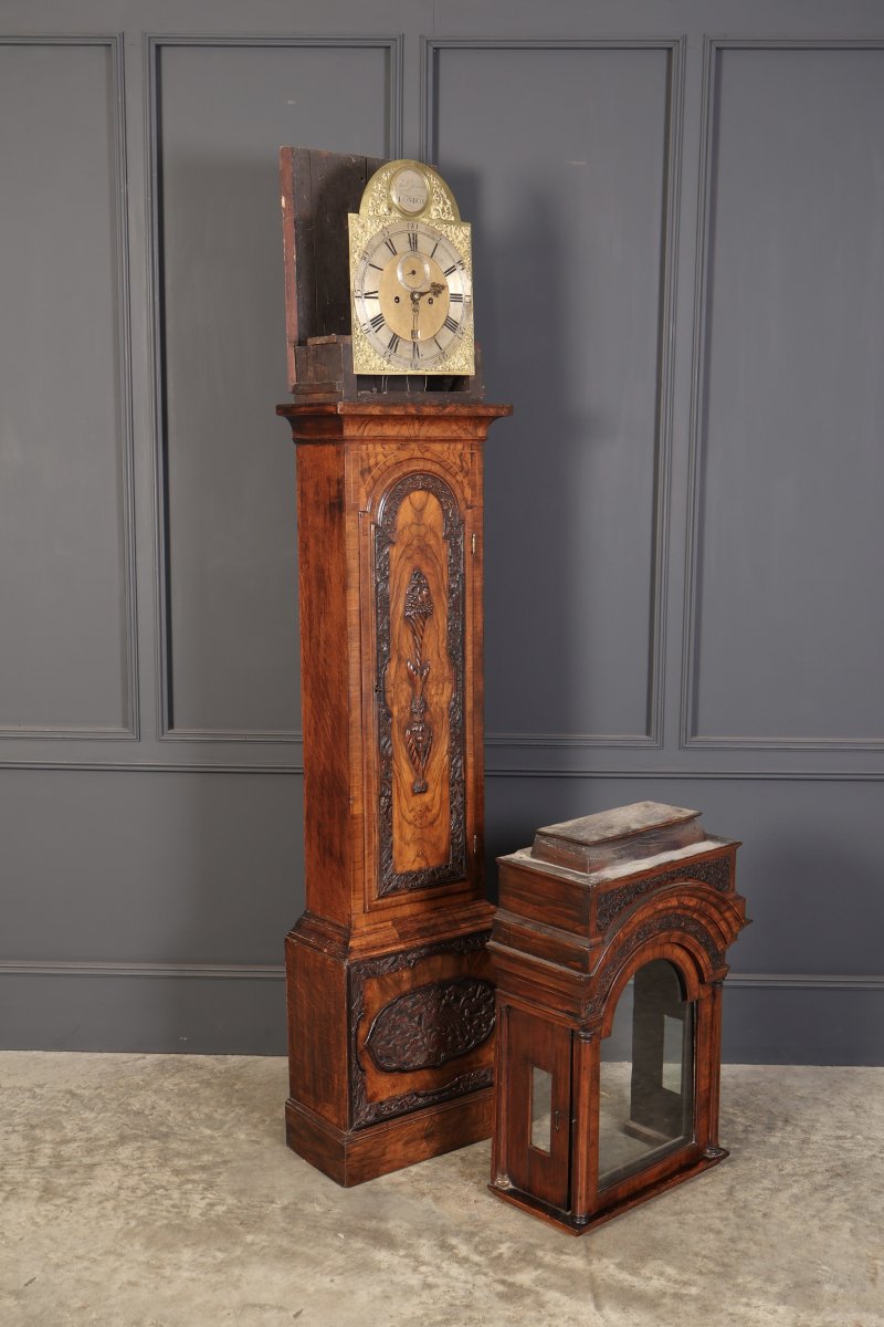 18Th Century Walnut Grandfather Clock - Image 12