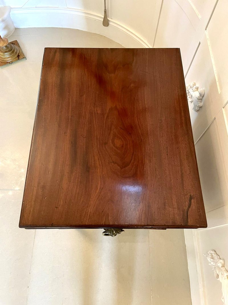 Antique Georgian Mahogany Cellarette Wine Cooler Side Table - Image 9
