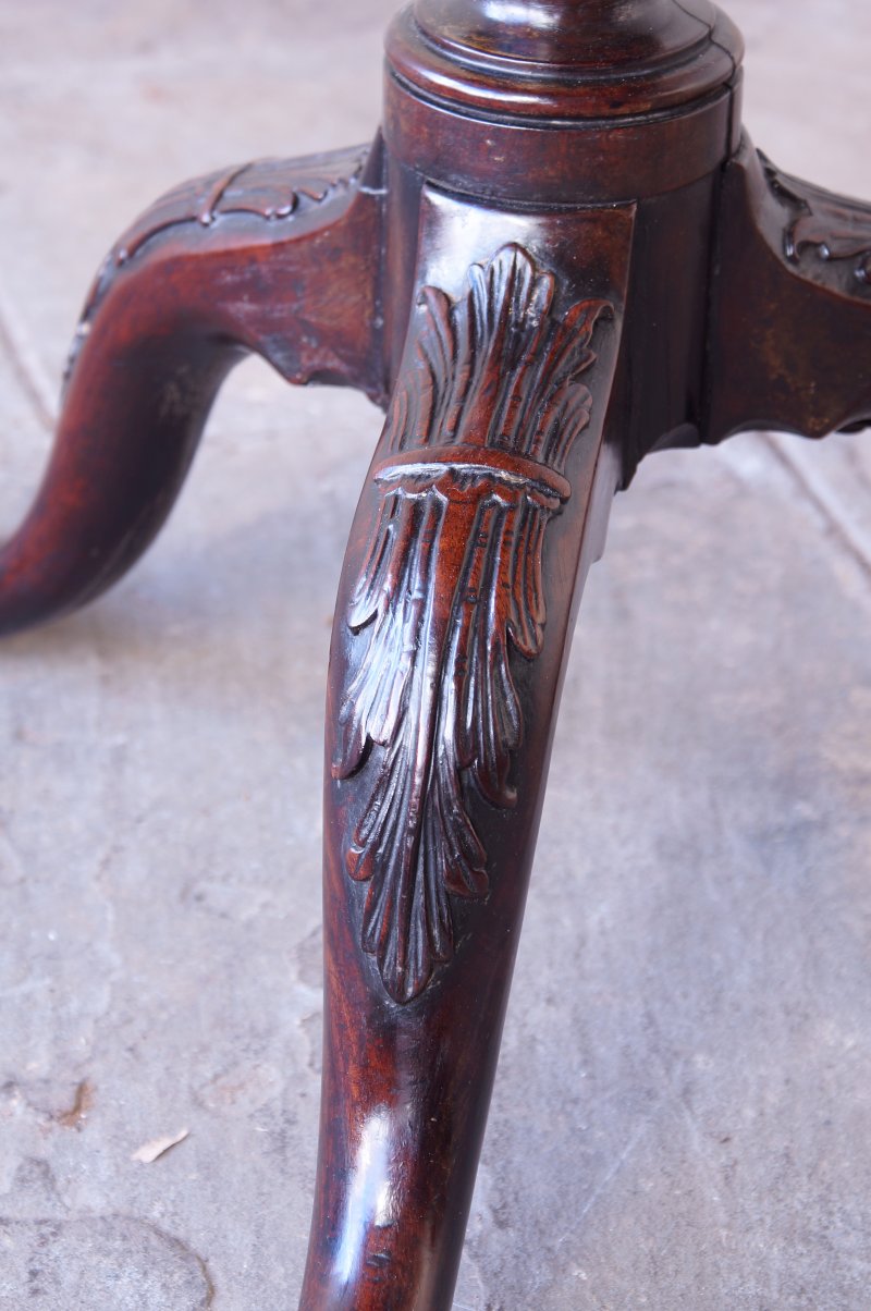 18th Century George III Mahogany Tripod Table, C1770 - Image 4