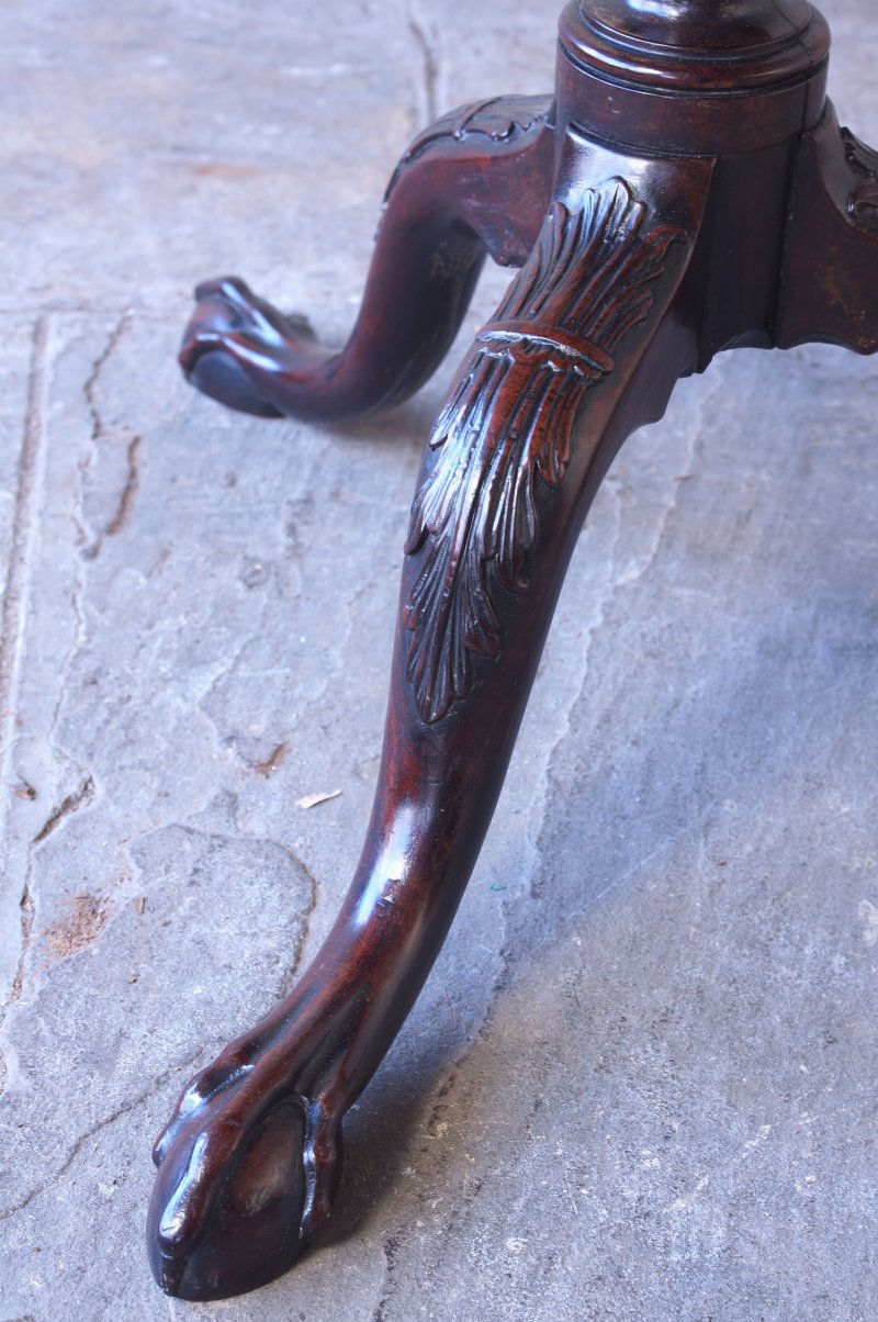 18th Century George III Mahogany Tripod Table, C1770 - Image 6