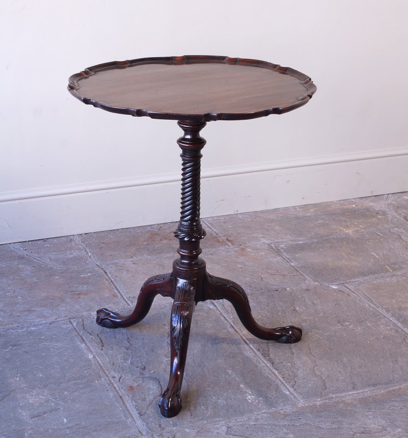 18th Century George III Mahogany Tripod Table, C1770 - Image 7