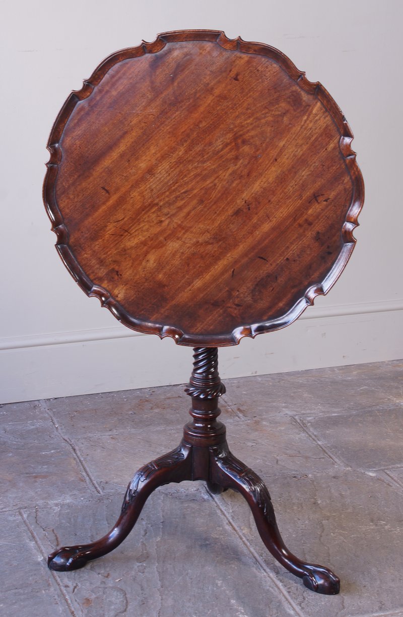 18th Century George III Mahogany Tripod Table, C1770 - Image 9