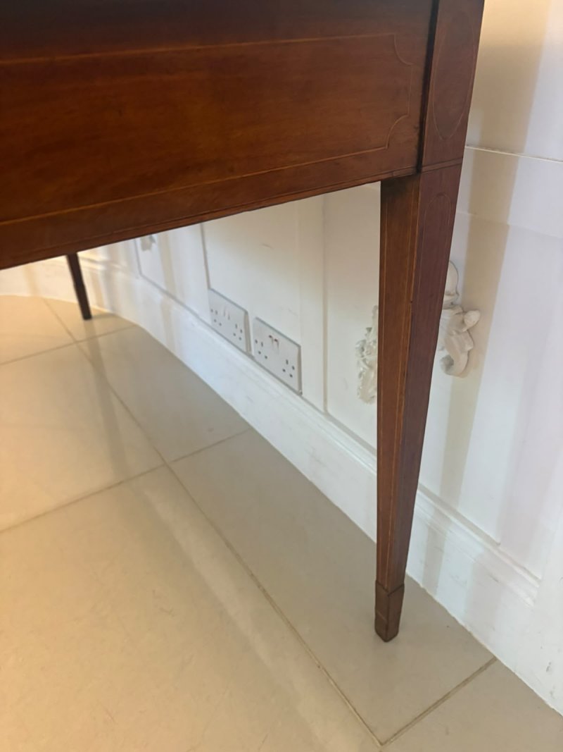 Antique Georgian Pair of Mahogany Inlaid Console Tables - Image 17