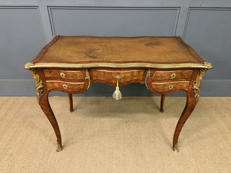19th Century French Parquetry Writing Desk