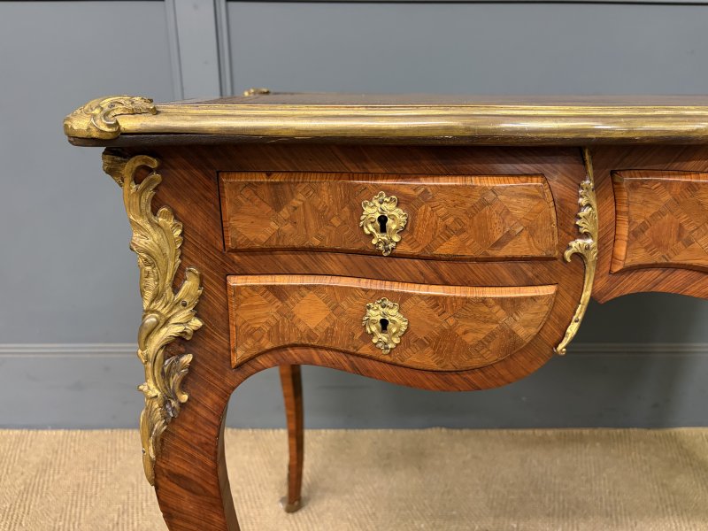 19th Century French Parquetry Writing Desk - Image 10