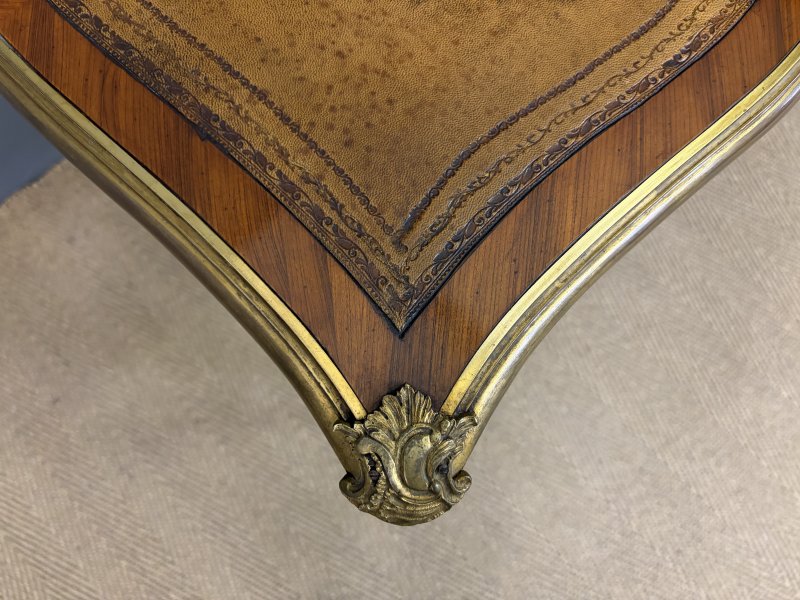 19th Century French Parquetry Writing Desk - Image 11