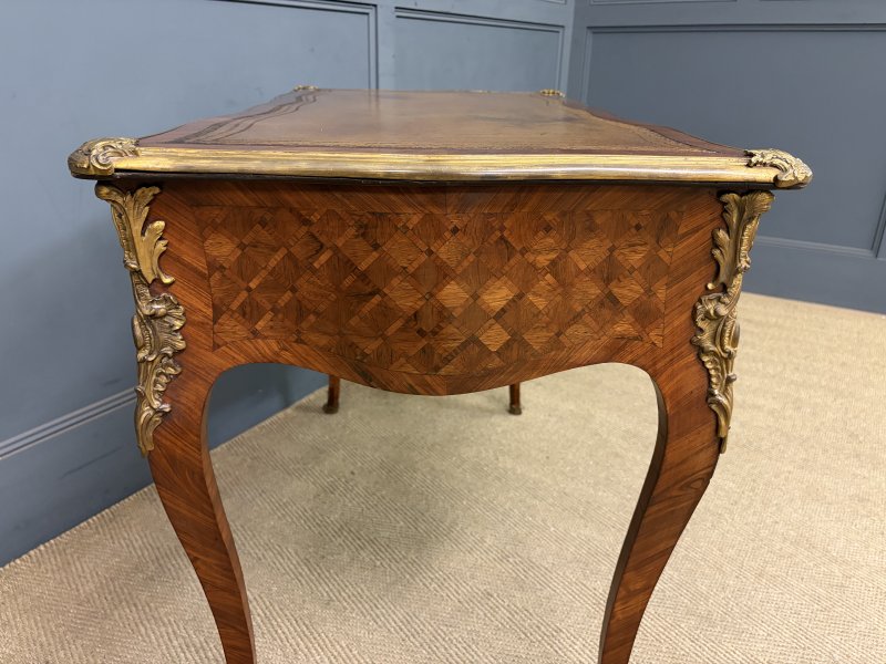 19th Century French Parquetry Writing Desk - Image 9