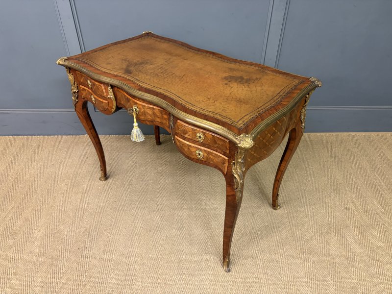 19th Century French Parquetry Writing Desk - Image 4