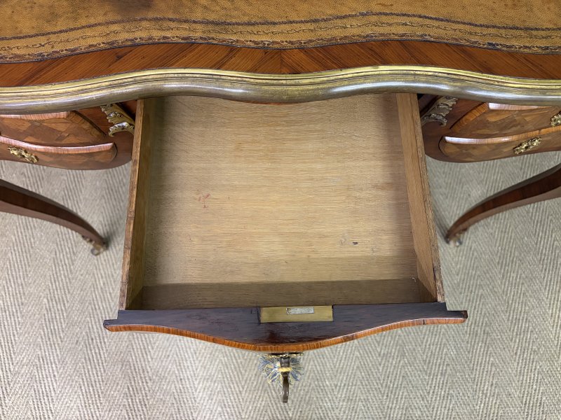 19th Century French Parquetry Writing Desk - Image 16
