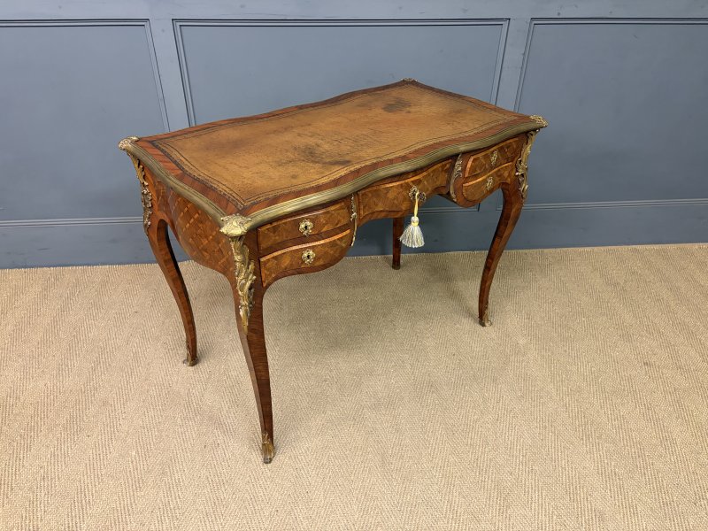 19th Century French Parquetry Writing Desk - Image 18