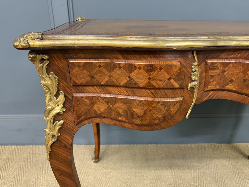 19th Century French Parquetry Writing Desk - Image 6