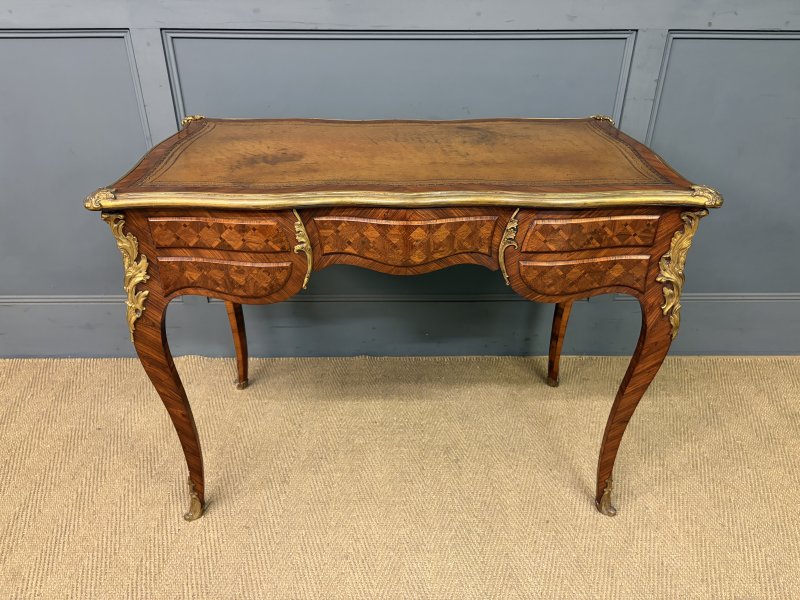 19th Century French Parquetry Writing Desk - Image 5