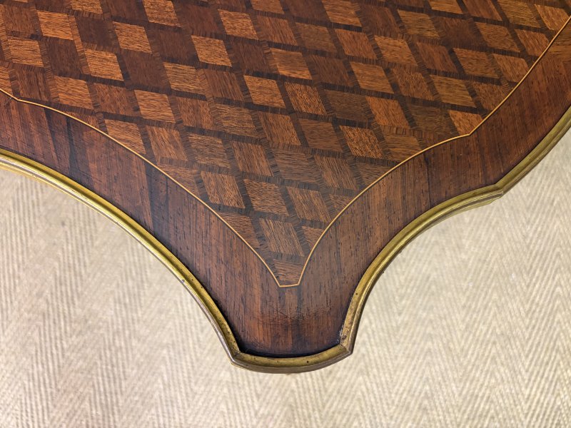 French Parquetry Coffee Table - Image 3