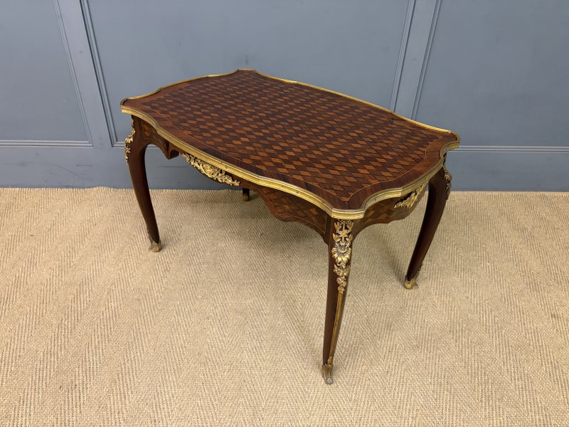 French Parquetry Coffee Table - Image 4