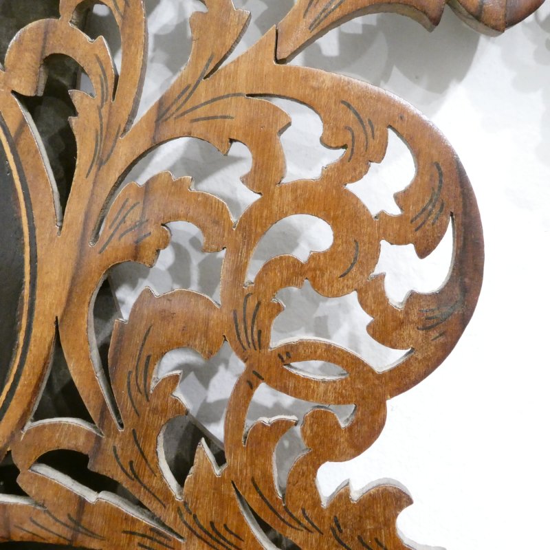 Italian Fretted Walnut Dressing Table Mirror - Image 12