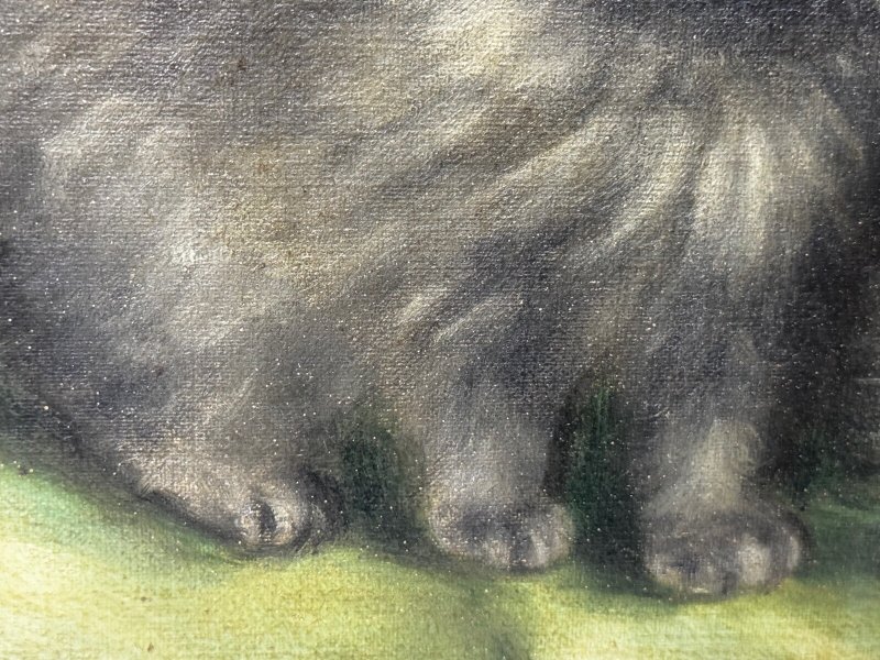Decorative Persian Cat and Kittens Oil Painting Agnes Augusta Talboys - Image 18