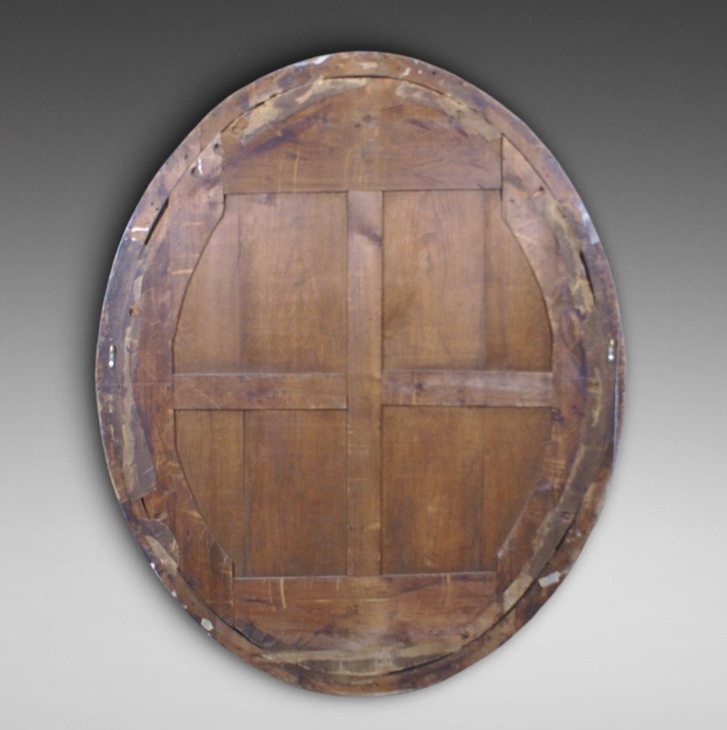 A Very Large 19Th Century Oval Mirror - Image 2