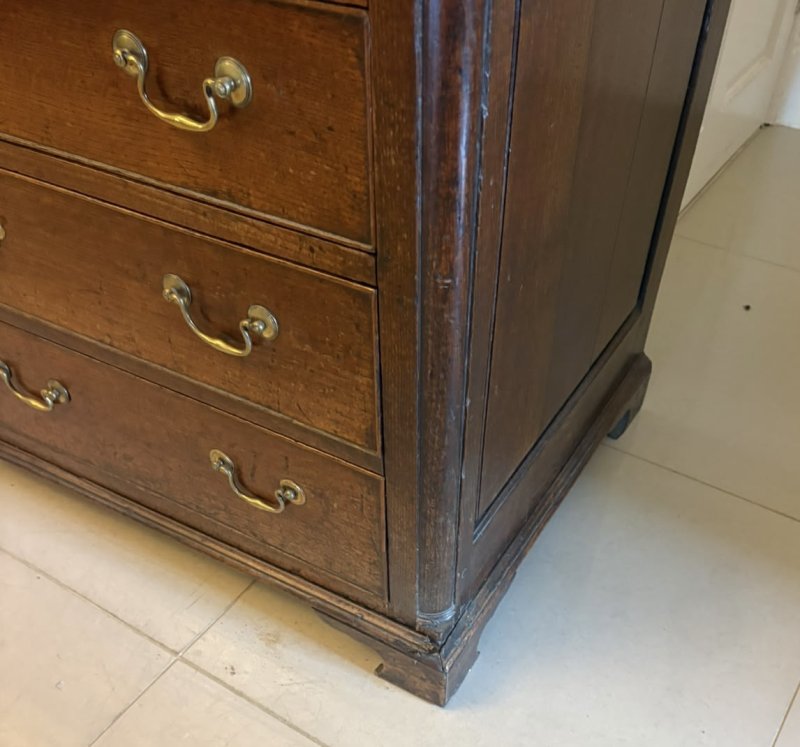 Outstanding Quality Antique Georgian Lancashire Oak Dresser And Plate Rack - Image 9