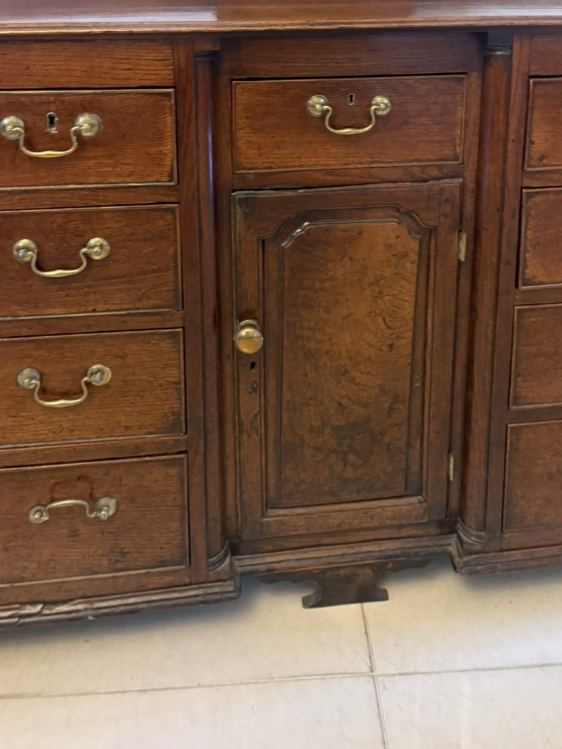 Outstanding Quality Antique Georgian Lancashire Oak Dresser And Plate Rack - Image 15