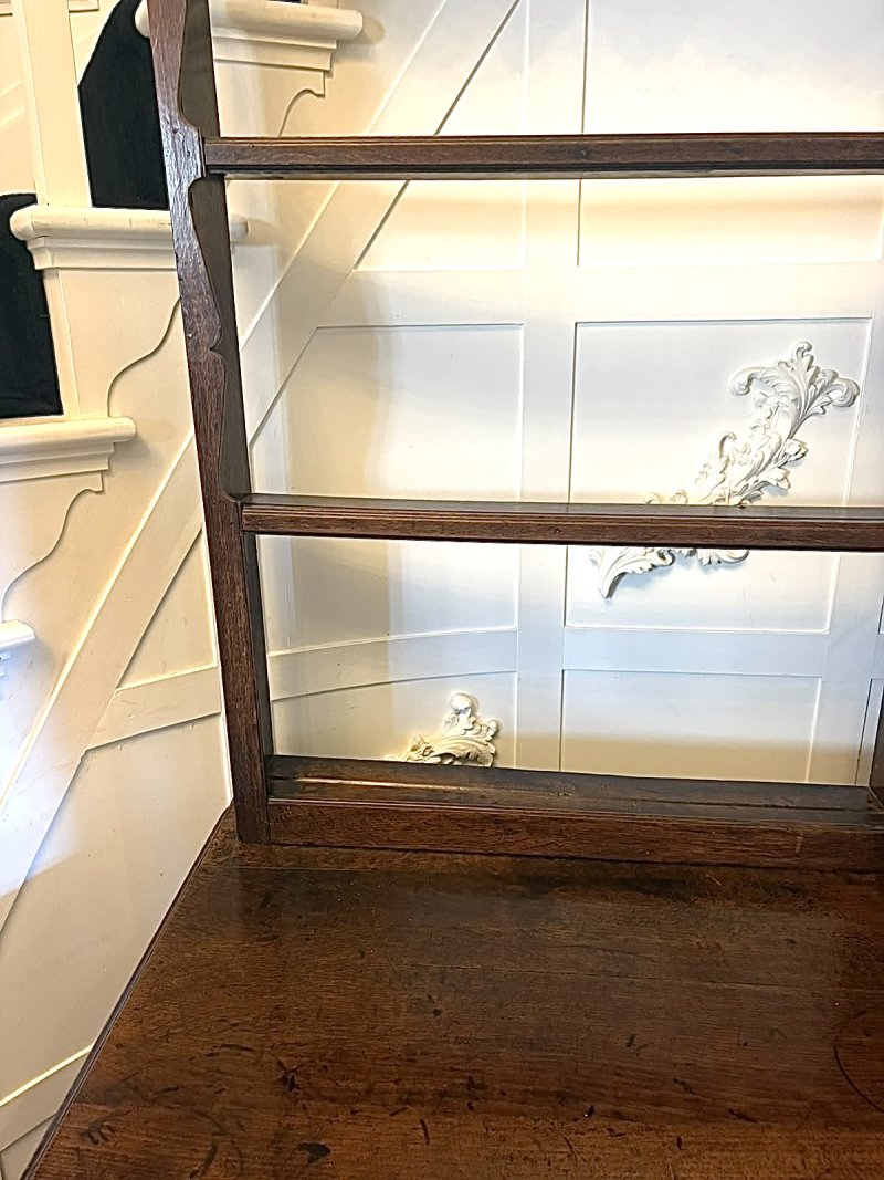 Outstanding Quality Antique Georgian Lancashire Oak Dresser And Plate Rack - Image 20