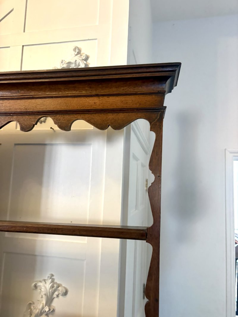 Outstanding Quality Antique Georgian Lancashire Oak Dresser And Plate Rack - Image 11