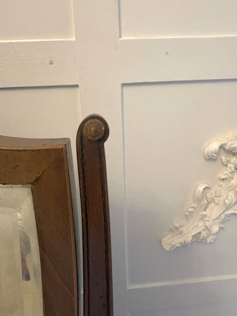 Antique Edwardian Mahogany Dressing Table Vanity Mirror - Image 9