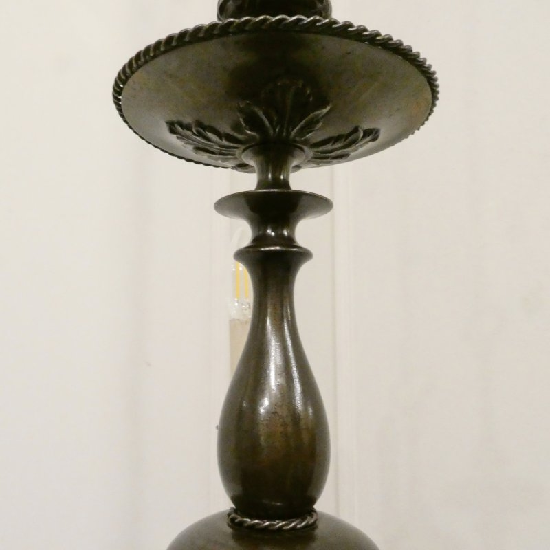 Early 20th Century Dutch Bronze Chandelier - Image 11