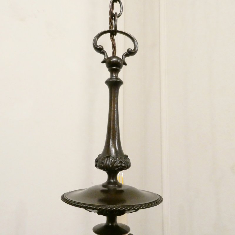 Early 20th Century Dutch Bronze Chandelier - Image 13