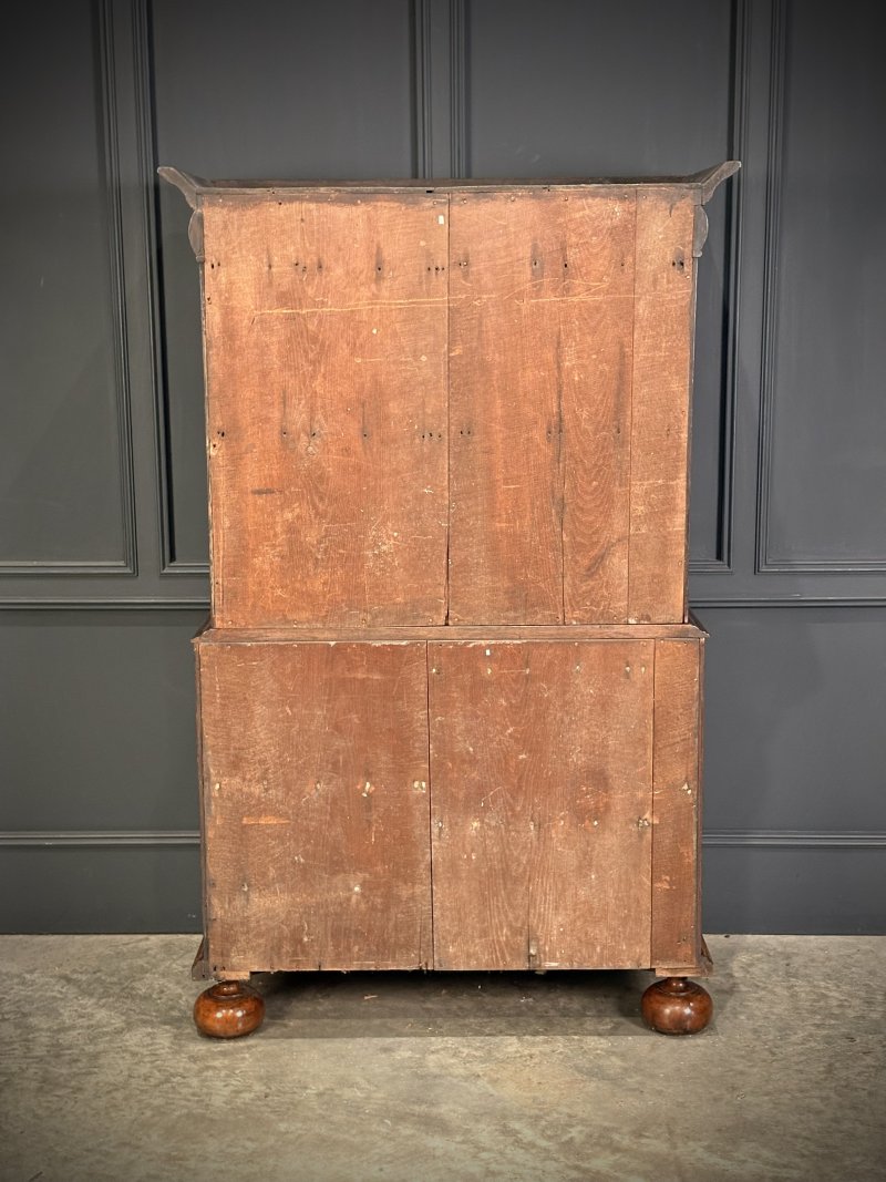 William & Mary Walnut Cabinet on Stand - Image 10