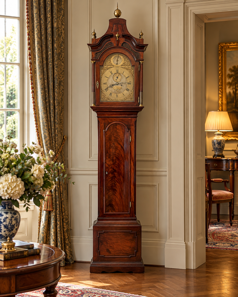 Antique Georgian John Taylor London Mahogany Longcase Grandfather Clock - Image 3
