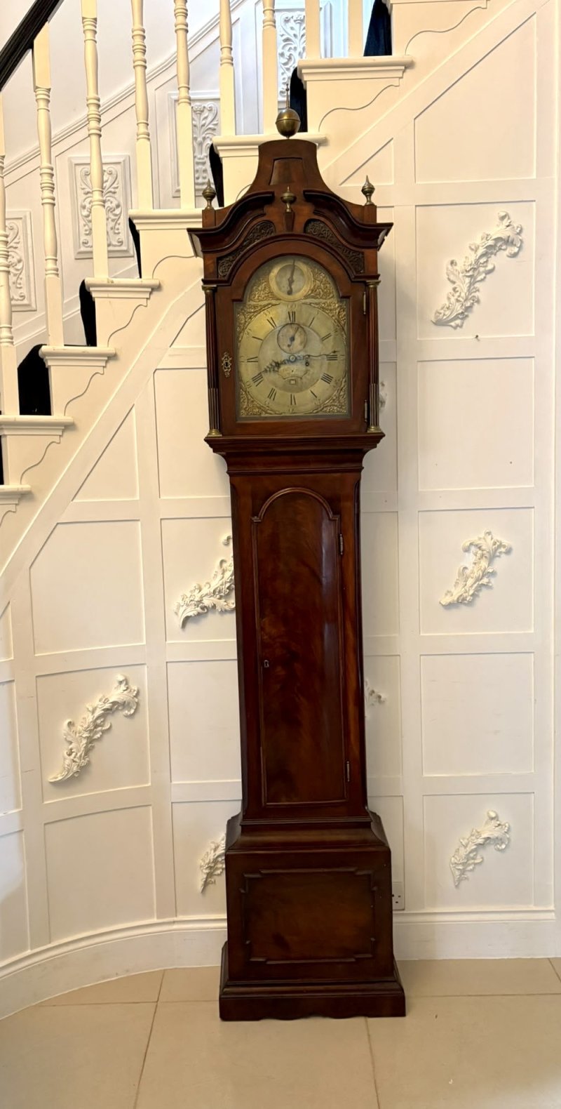 Antique Georgian John Taylor London Mahogany Longcase Grandfather Clock - Image 2