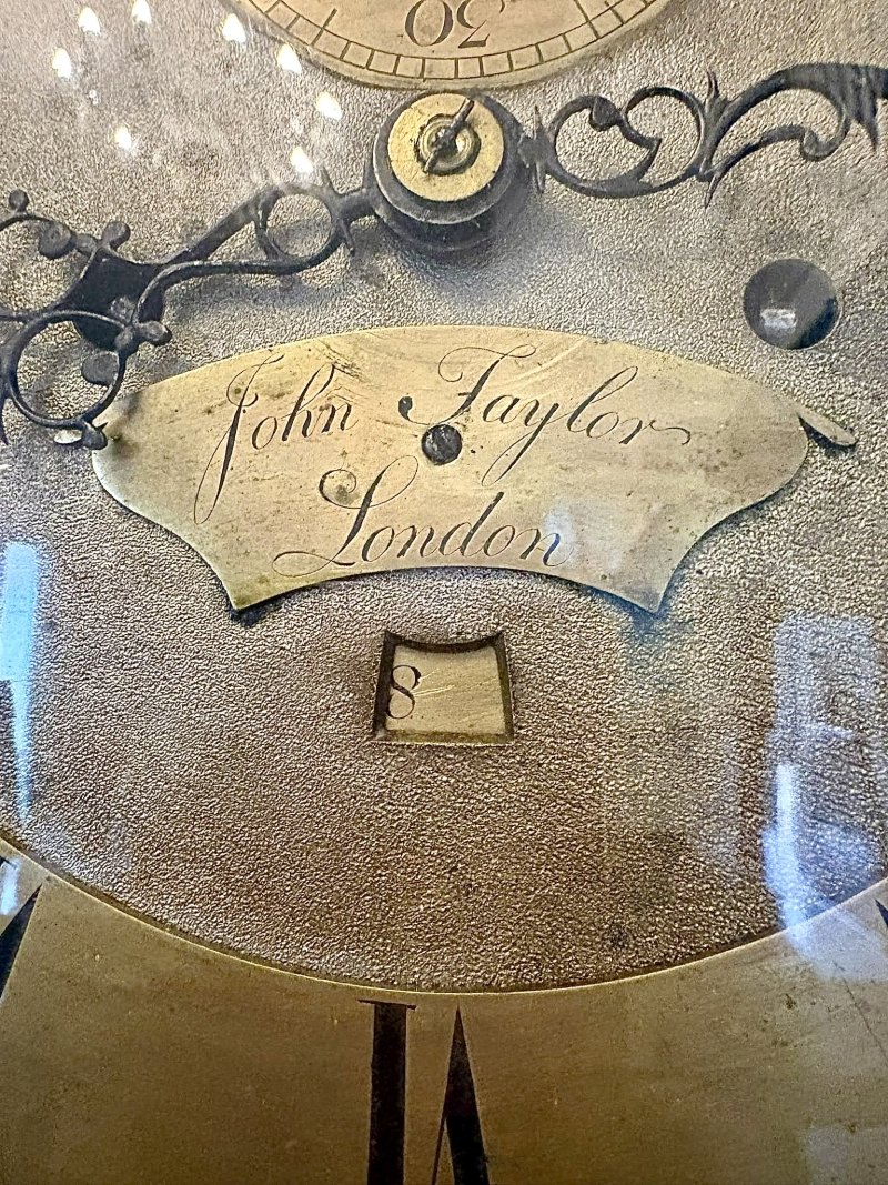 Antique Georgian John Taylor London Mahogany Longcase Grandfather Clock - Image 7