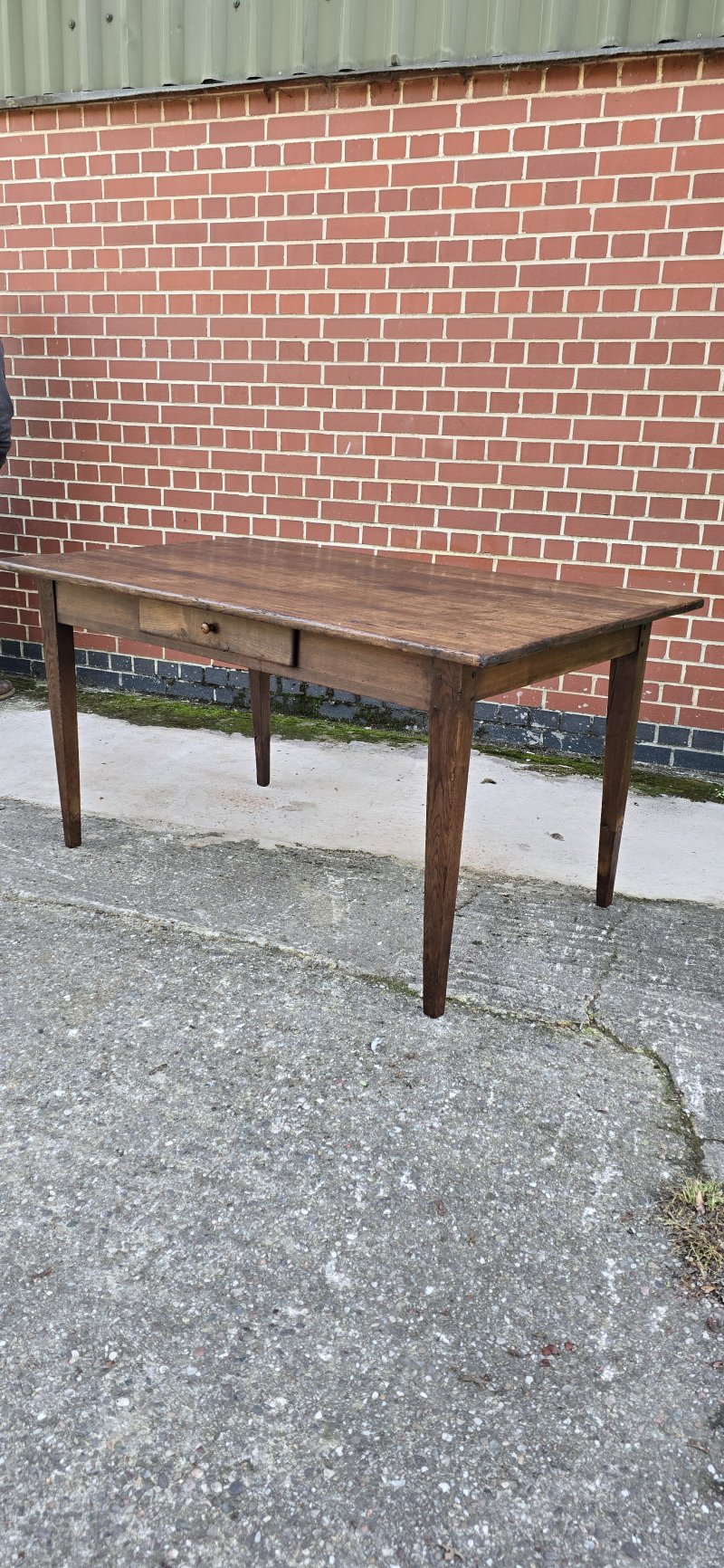 French Oak Farmhouse kitchen Refrectory Dining Table - Image 5