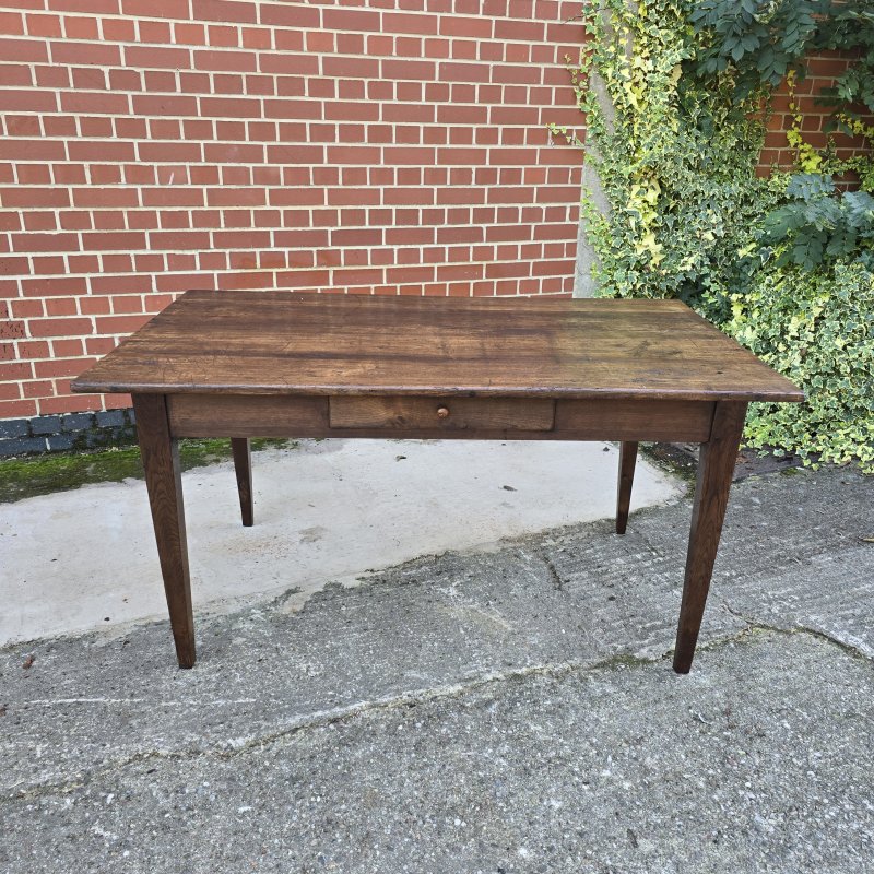 French Oak Farmhouse kitchen Refrectory Dining Table - Image 14