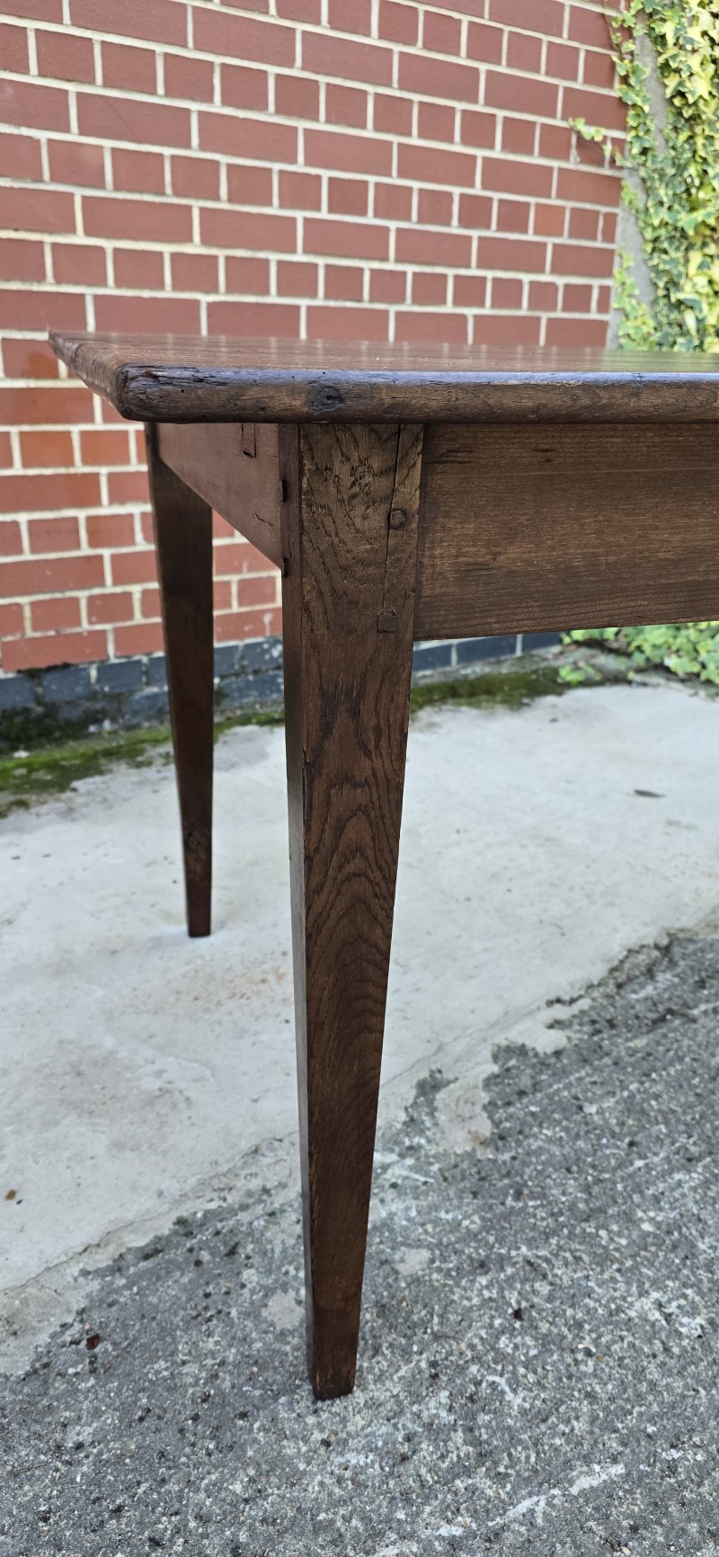 French Oak Farmhouse kitchen Refrectory Dining Table - Image 3