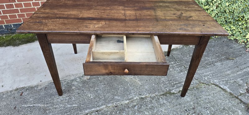 French Oak Farmhouse kitchen Refrectory Dining Table - Image 4