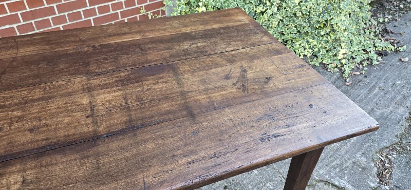 French Oak Farmhouse kitchen Refrectory Dining Table - Image 8
