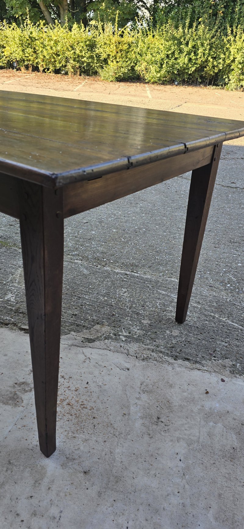 French Oak Farmhouse kitchen Refrectory Dining Table - Image 12