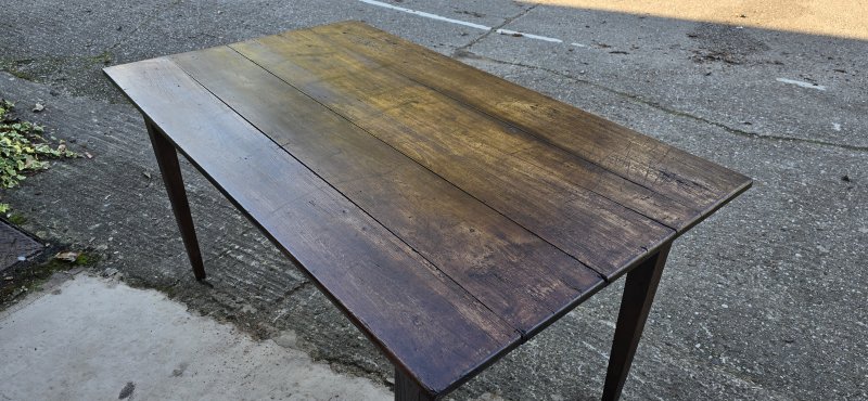 French Oak Farmhouse kitchen Refrectory Dining Table - Image 15