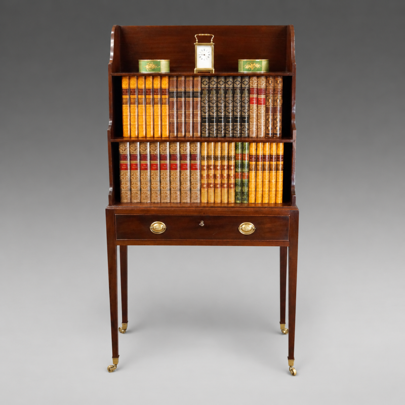 A George III Mahogany Waterfall Bookcase - Image 2