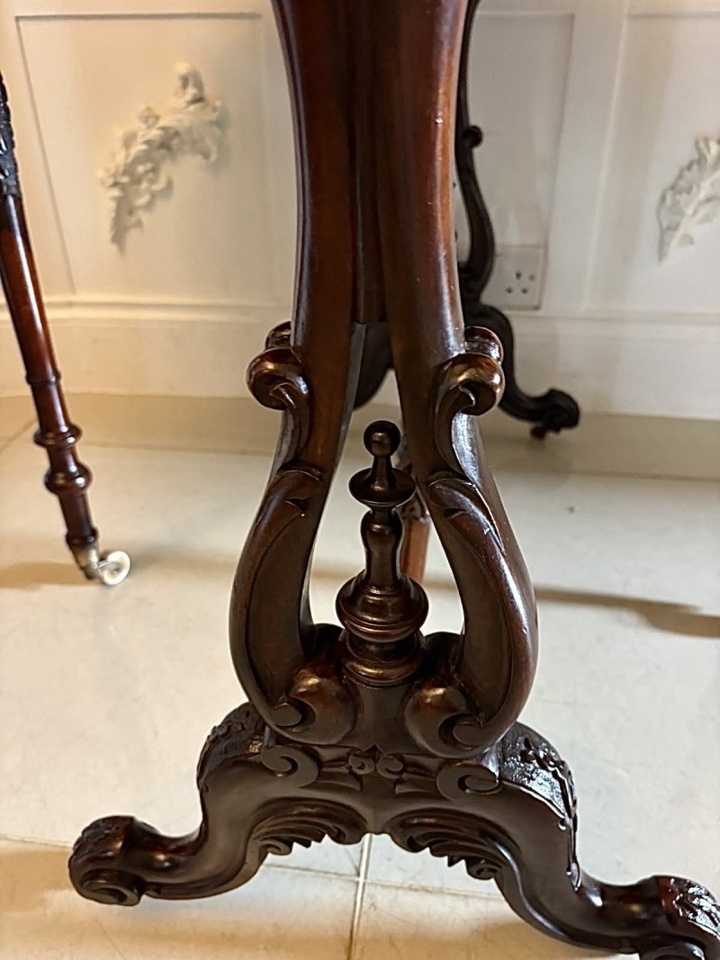 Antique Victorian Rosewood Drop Leaf Sutherland Occasional Table - Image 12